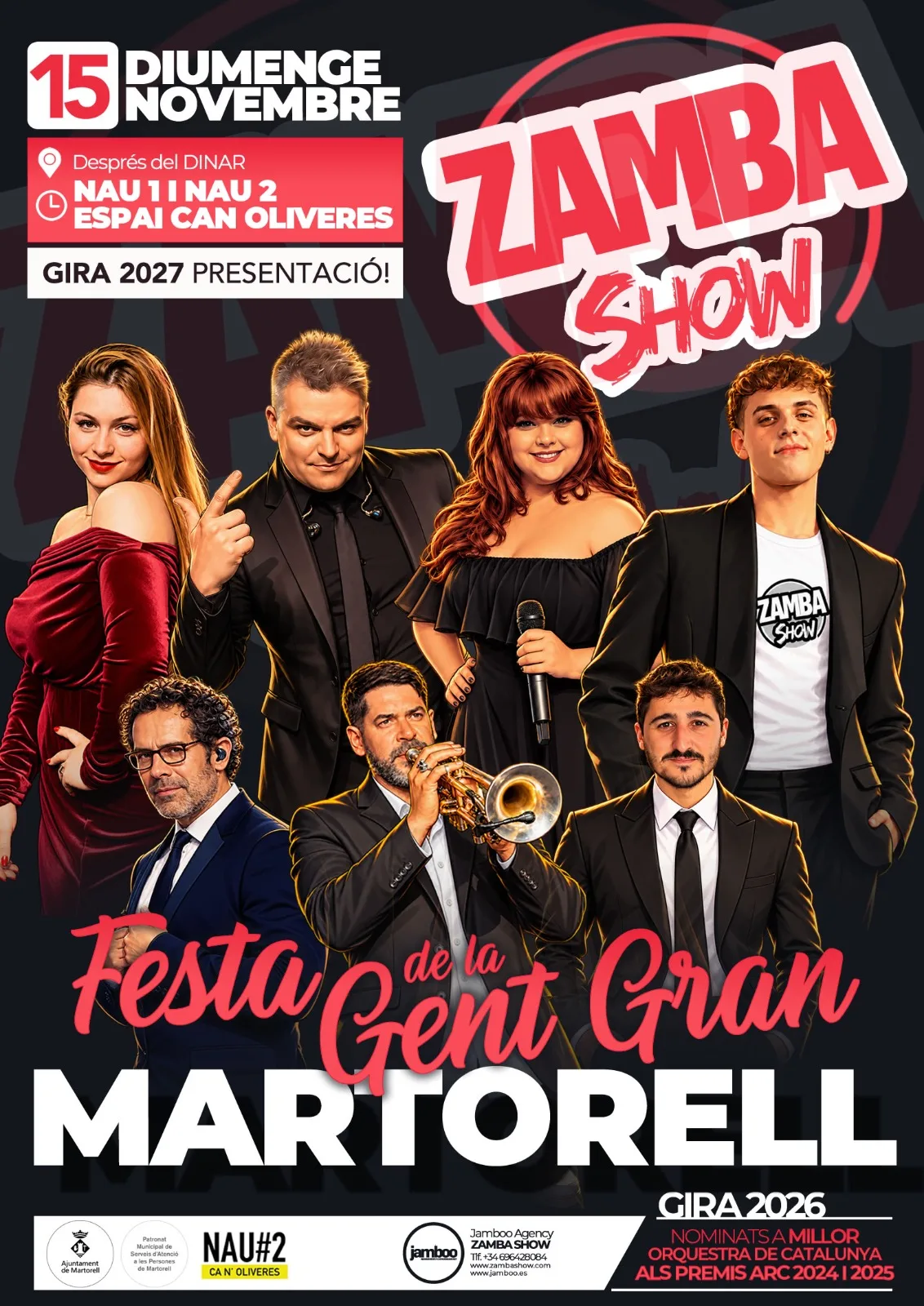 ¡ZAMBA SHOW PONDRÁ RITMO Y FIESTA AL ENCUENTRO DE LA GENTE MAYOR DE MARTORELL!